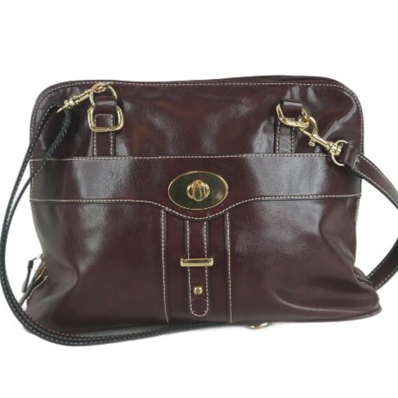 Giani Bernini Vintage Leather Shoulder Bag - Picture 1 of 6